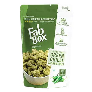 Fabbox Green Chilli Cashews 140g