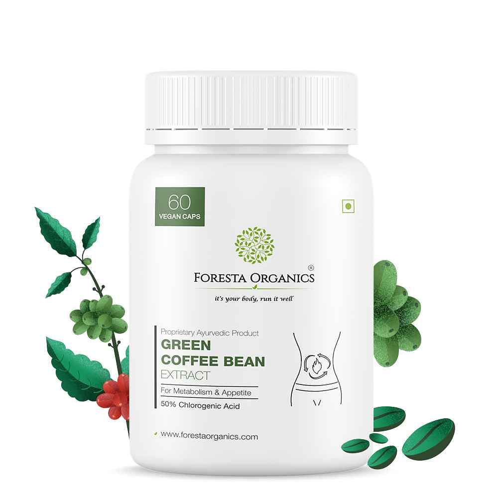 

Foresta Organics Green Coffee Bean Extract with Finest 50% Chlorogenic Acid (CGA) 60 Capsules