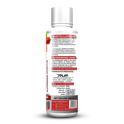 Ripped Up Nutrition Liquid L-Carnitine 3500Mg - 450ml Ripped Up Nutrition Liquid L-Carnitine 3500Mg - 450ml