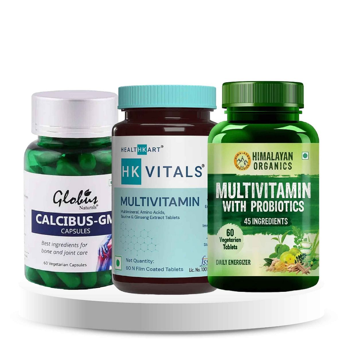 

Golden Years Wellness Booster Bundle: ( Glucosaime, Chondrotin,MSM + Multivitamin+ Multivitamin with Probiotics)