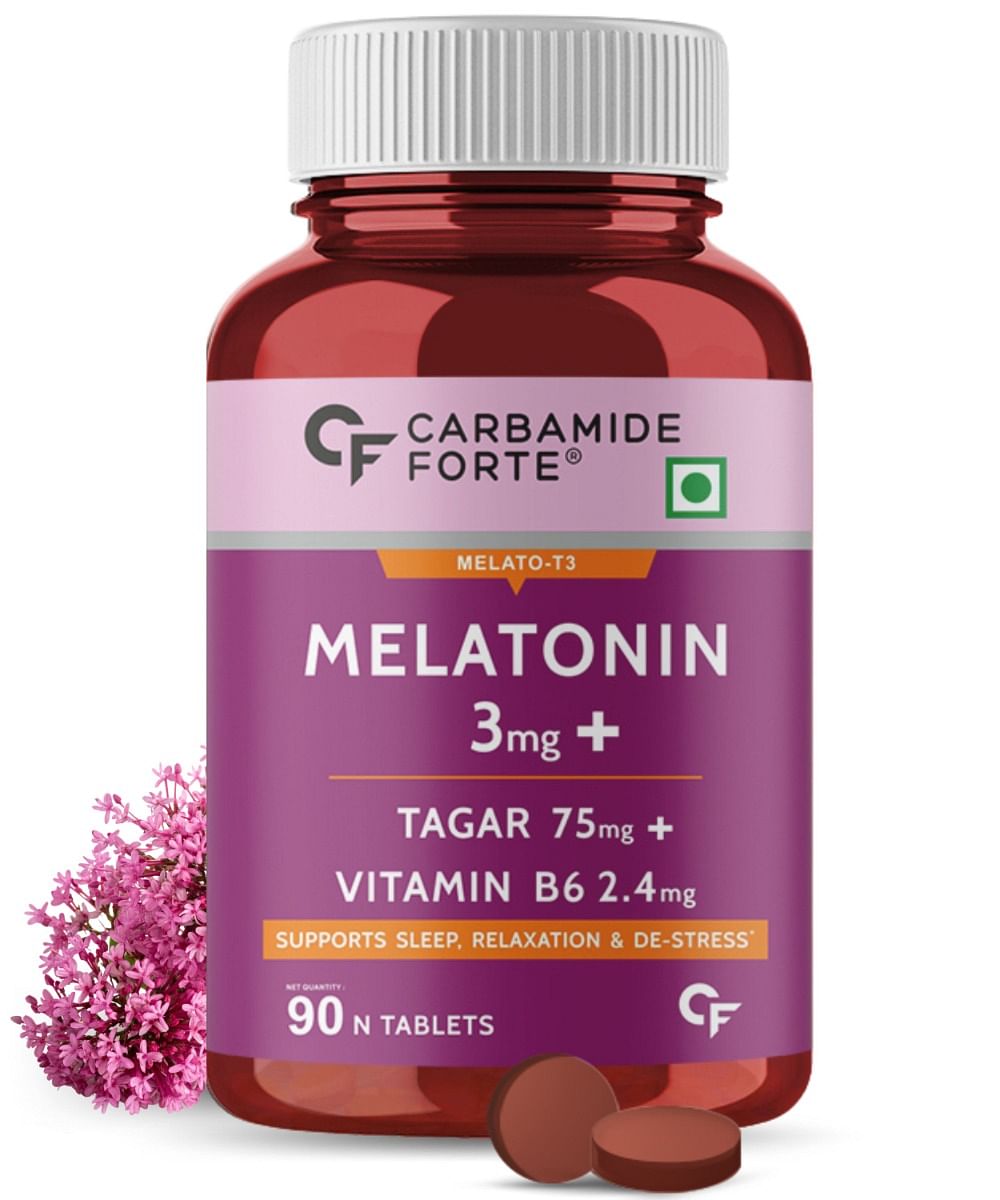 

Carbamide Forte Melatonin 3mg with Tagara 75mg Sleep Supplement– 90 Tablets