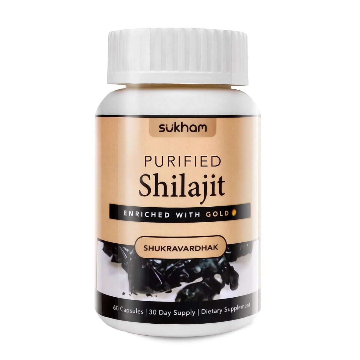 

Sukham Himalayan Purified Shilajit | Power-Packed With Minerals| For Men