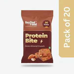 Beyond Food Protein Bites - Cocoa Almond Crunch | Pack Of 20 | 20x12G