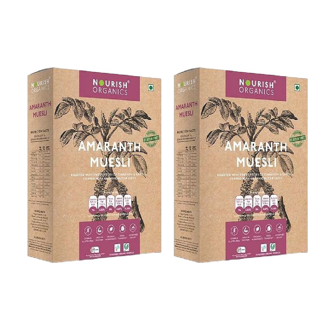 

Nourish Organics Amaranth Muesli 280g | Pack of 2