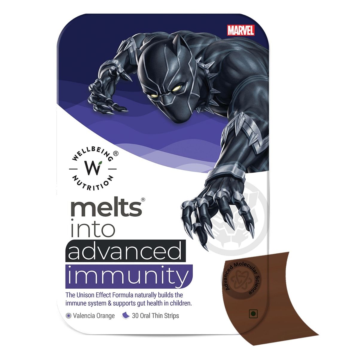 Wellbeing Nutrition Marvel Black Panther Melts | Kids Organic Advanced ...