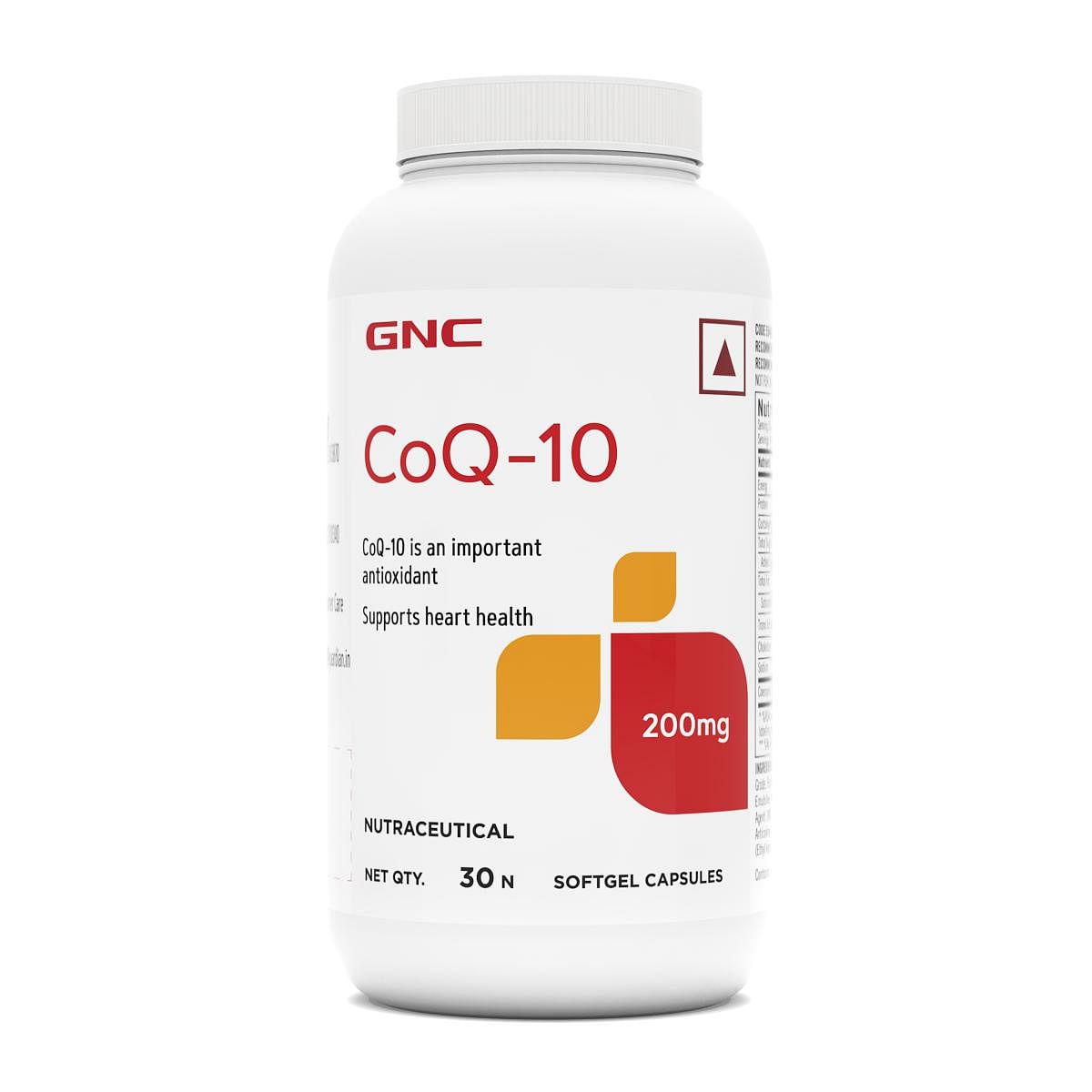 

GNC CoQ-10 200mg Per Serving | 30 Softgels | Healthy Heart | Immunity