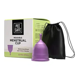 The Woman's Company Reusable Menstrual Cup for Women- Large Size with  Pouch, Ultra Soft, Odour and Rash Free, No Leakage, Protection for Up to  8-10 Hours, FDA Approved