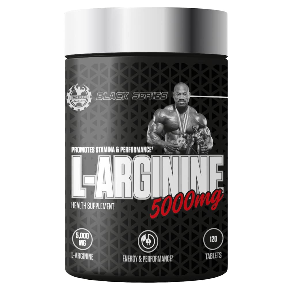 

Dexter Jackson Signature Series Black Series L-Arginine - 5000Mg | Health Supplement | 30 Servings, 120 Tablets 120 count (Pack of 1)