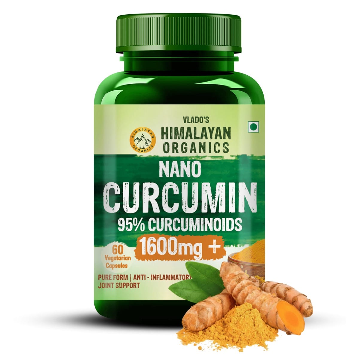 Vlado's Himalayan Organics Curcumin 1600mg+ | Extra-Pure Nano Curcumin Capsules with 95% Curcuminoids | Turmeric & Piperine | Joint Support Supplement for Men & Women - 60 Capsules-picture-15