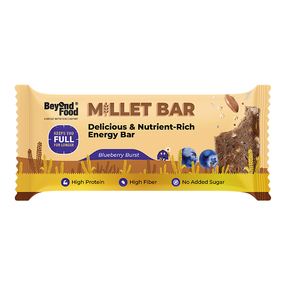 

Beyond Food Millet Bar - Blueberry Burst | Pack Of 6 | 6x40G