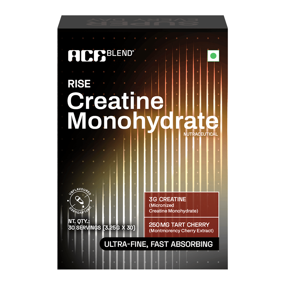 

Ace Blend Rise Creatine Monohydrate, Ultra-Fine & Fast Absorbing, Recovery Support (30 Servings)
