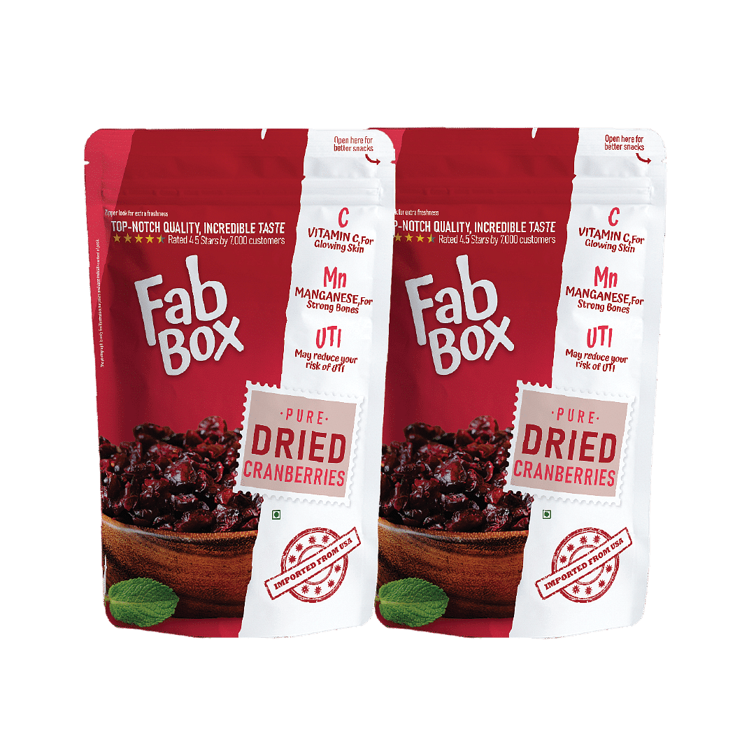 

Fabbox Dried Cranberries 150g | Pack of 2