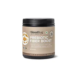 The Good Bug PreBiotic Fiber Boost | Improves Digestion | Bloating & Gas Relief | Natural Fiber Supplement from Green Pea, Chicory Root & FOS | Non-GMO | Gluten Free | 30 Servings