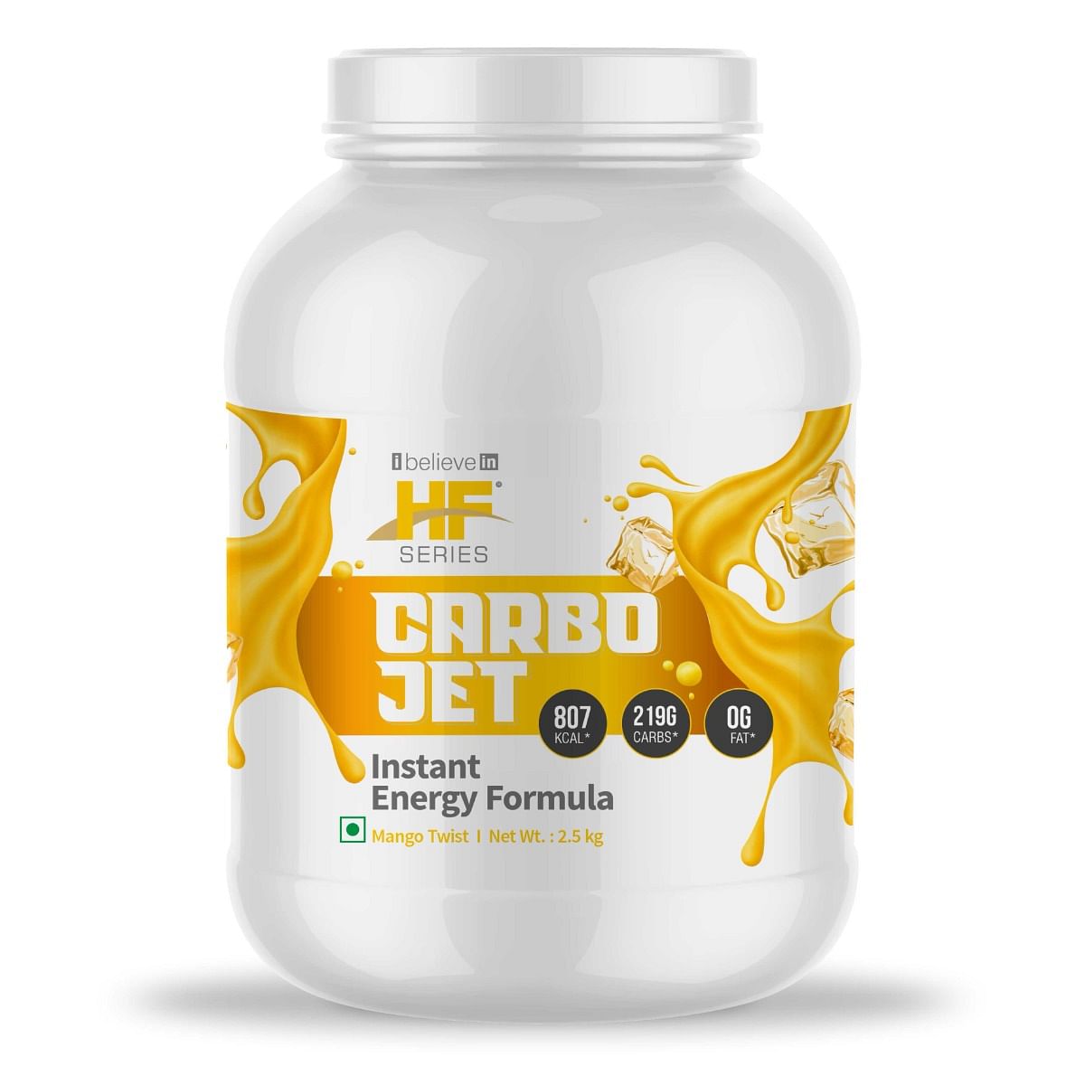 

HF Series Carbojet Intra, Post Workout Carb Powder | Increase Energy, Build Muscle, Recovery, Hydration (Gluten Free)|2.5kg|Flavour-Mango Twist