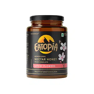 Eatopia Litchi Honey 500gm | 100% Pure & Natural Immunity Booster with No Sugar Adulteration | NMR Tested | Nectar Honey from Himalaya (Monofloral)