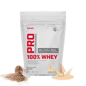GNC Pro Performance 100% Whey Protein Powder | Boosts Strength & Endurance | Builds Lean Muscles | Fastens Muscle Recovery | Formulated In USA | 24g Protein | 5.5g BCAA | Mawa Kulfi