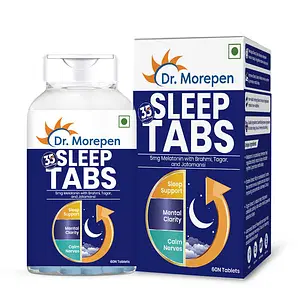 DR. Morepen Sleep Tabs |60 Veg Tablets | Sleep | Calmness