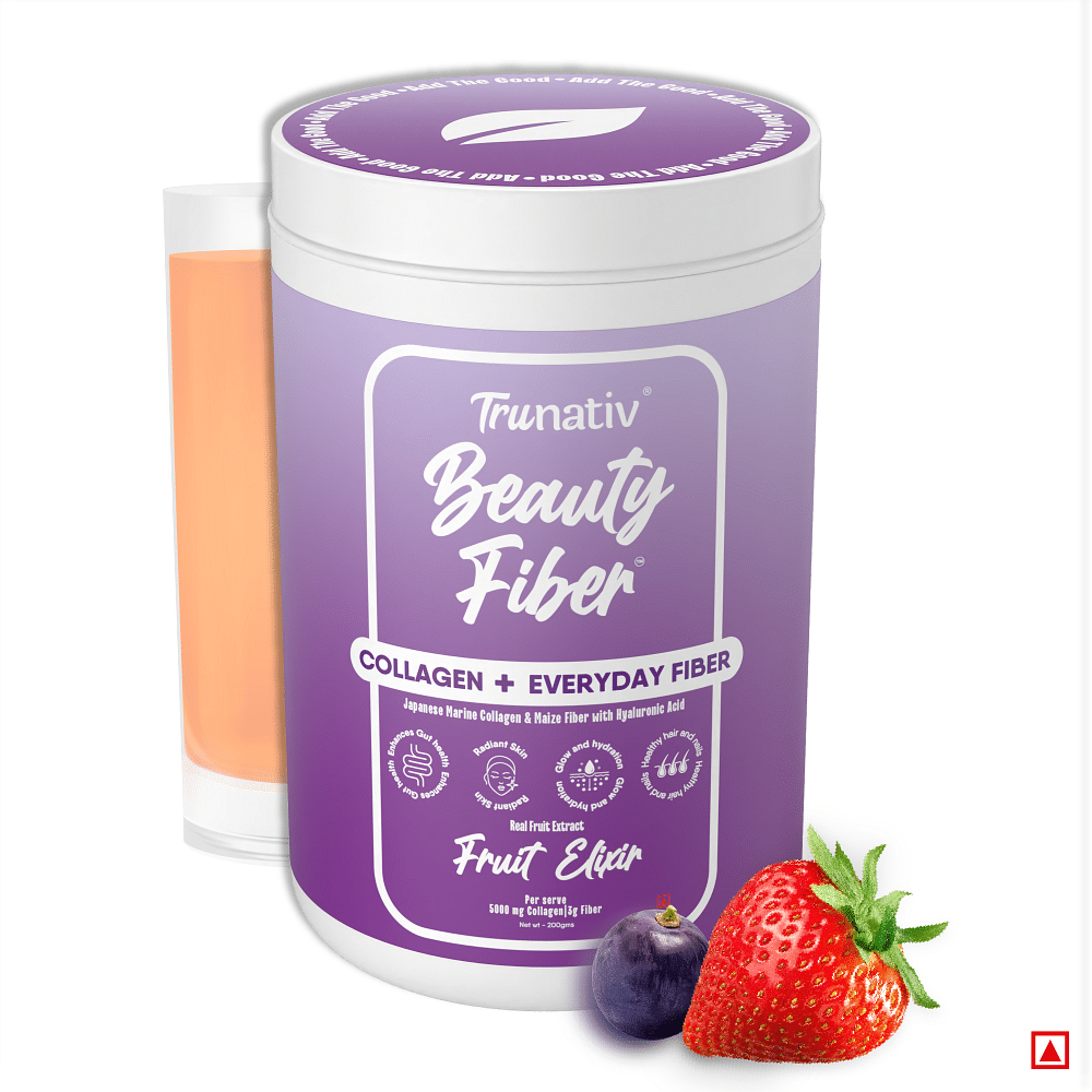 

TruNativ Beauty Fiber | Japanese Marine Collagen | Improves Hair, Skin, Nails |Nourishes Gut Health |Beats Dullness, Skin Ageing, Breakouts| 100% N...