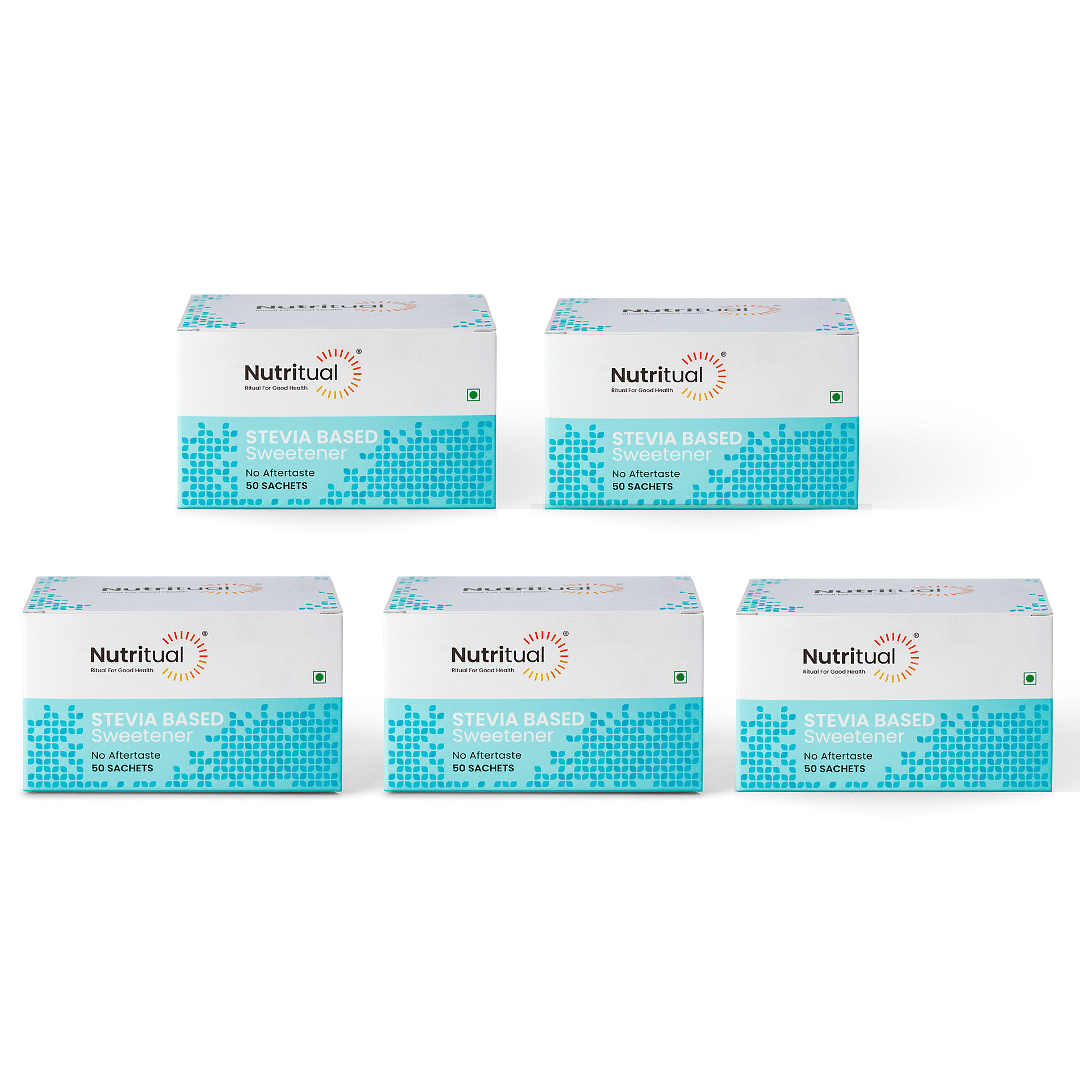 

Nutritual Stevia Sweetener Sachets(Pack of 5 boxes)