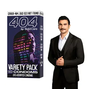 404 by Bold Care Variety Pack with Assorted Condoms - 10 Count (Pack of 1)