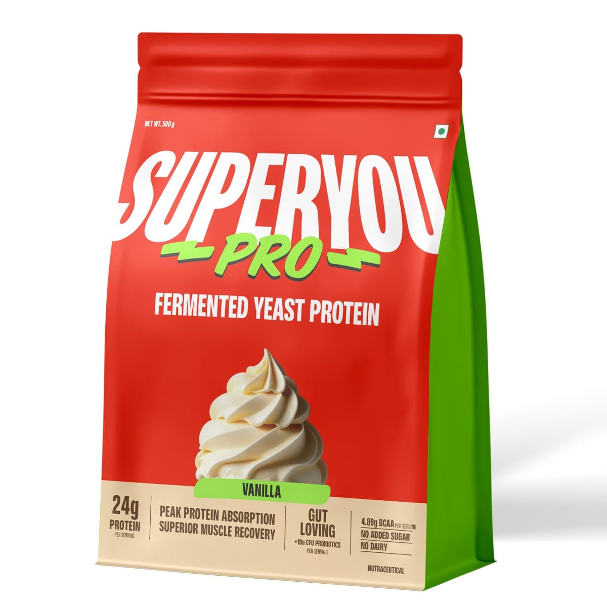 Superyou Pro Fermented Yeast Protein Isolate 500g | 24g Protein| Vanilla | Higher Absorption than Plant Protein | Superior Muscle Recovery | Gut Friendly | Vegan Protein | PDCAAS of 1-image-22