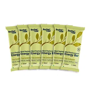 Beyond Food Meal Replacement Energy Bar- True Cardamom | Pack Of 6 | 6x50G
