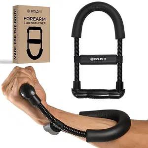 Boldfit Forearm Strengthener Wrist Exercise Equipment Arm Strengthener Grip Strengthener Fitness Equipment Home Gym Equipment For Men & Gym Equipment For Women Grip Workout Forearm Wrist Grip, Black