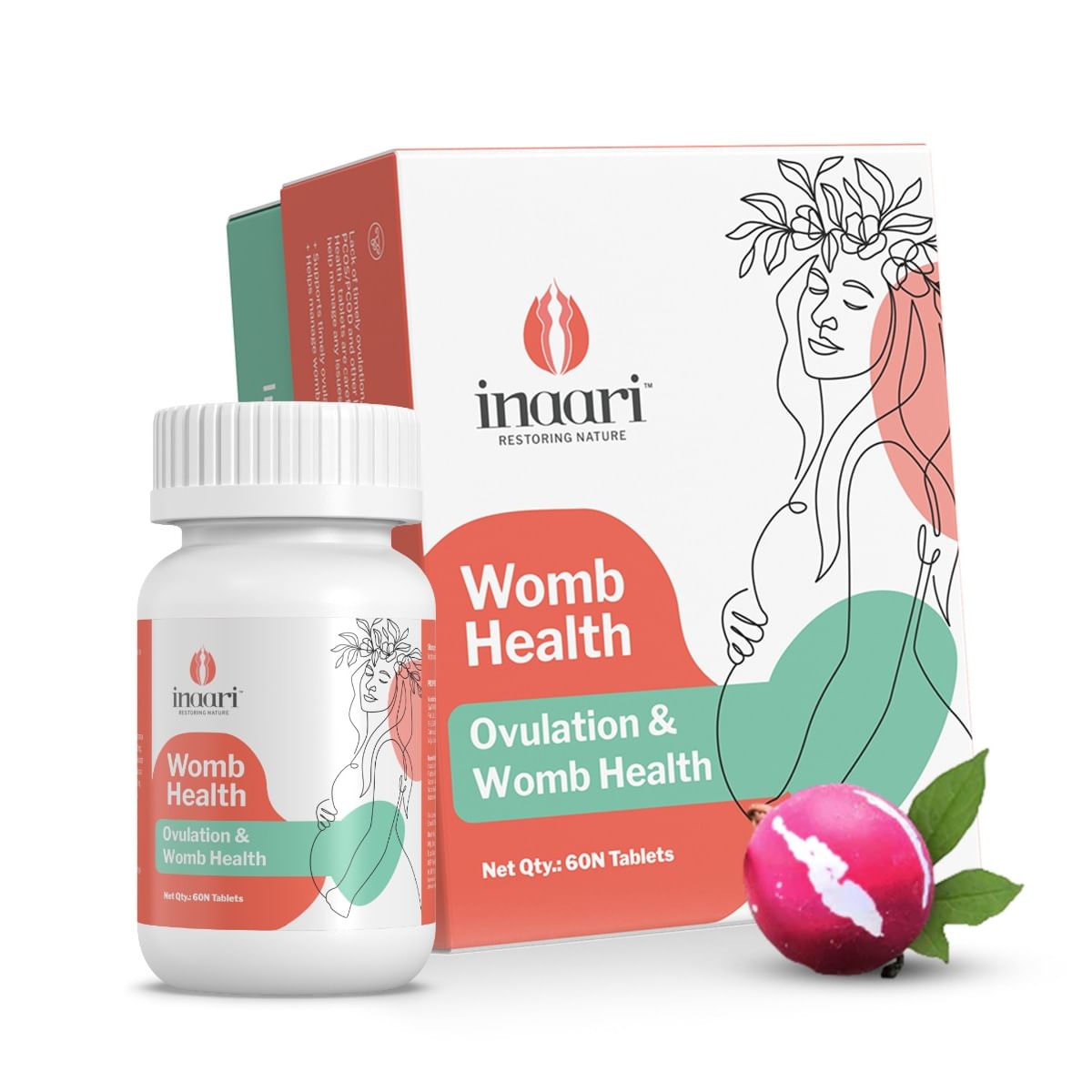 

Inaari Womb Health - 60N Tablets | Ayush Approved Ayurvedic Tablet for Womb Health | Promotes Womb Health & Strengthens Reproductive System | Natur...