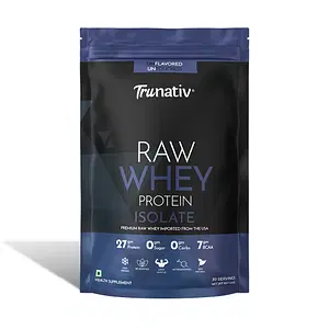 TruNativ Raw Whey Protein Isolate 1000g | 33 Serving | Unflavored | 27g Protein | Lean Muscle Mass