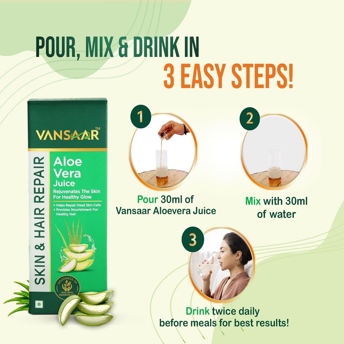 Aloe vera juice for hair best sale