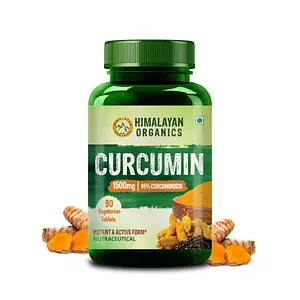 Himalayan Organics Curcumin | 90 Tablets | Skin | Joint Pains | Men & Women