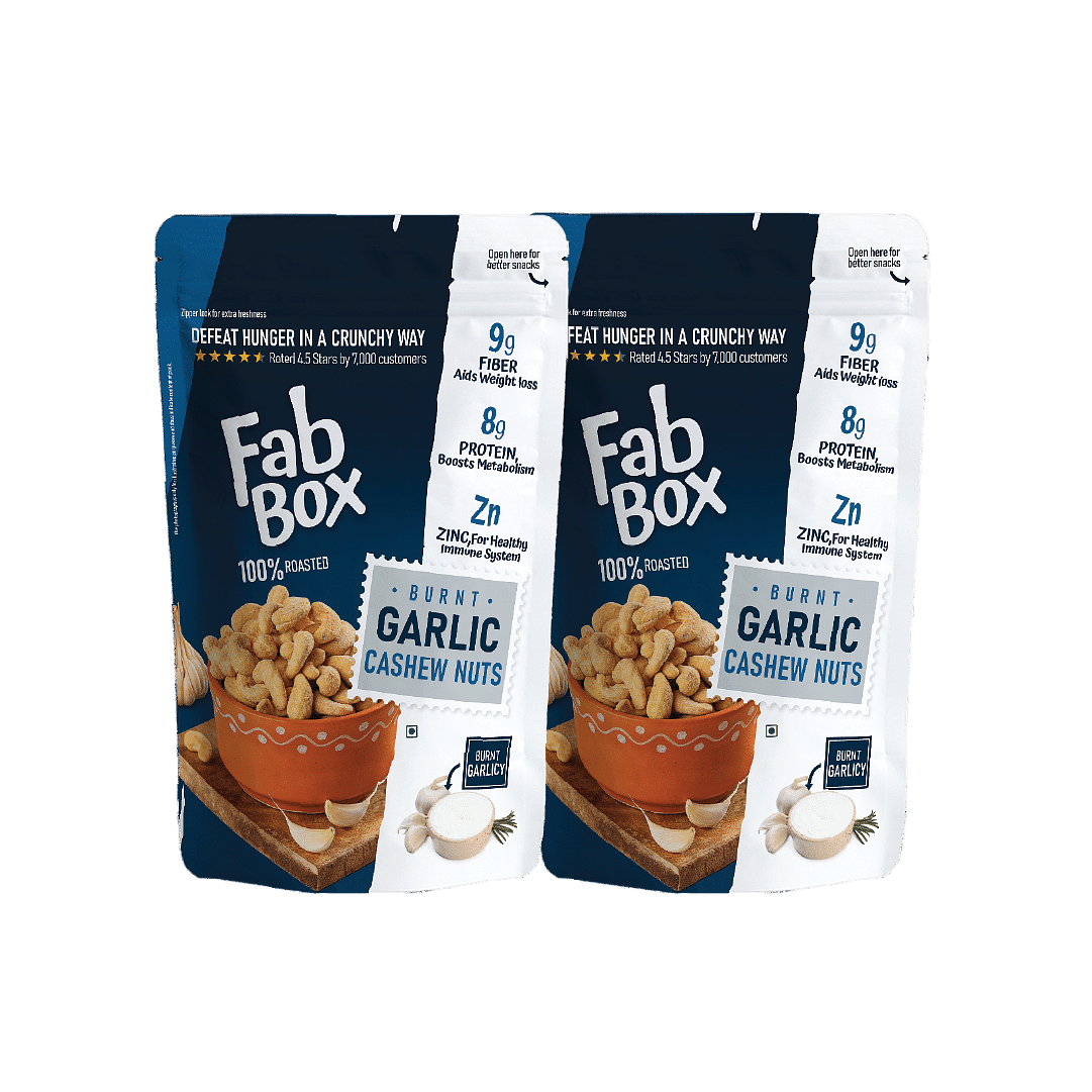 

Fabbox Burnt Garlic Cashew 140g | Pack of 2