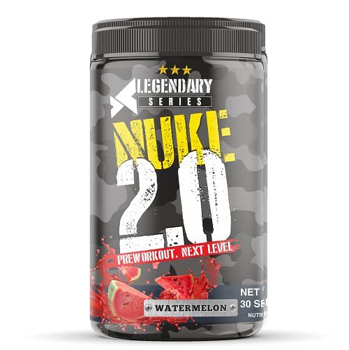 

Bigflex Nuke Pre-Workout Powder 2.0 Advanced Formulation In Watermelon Flavour 400 Gm