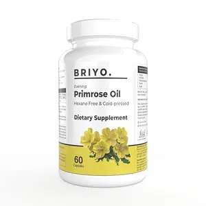 Briyo Primrose oil 500 mg (Natural source of GLA) - 60 Capsules to help promote women Health