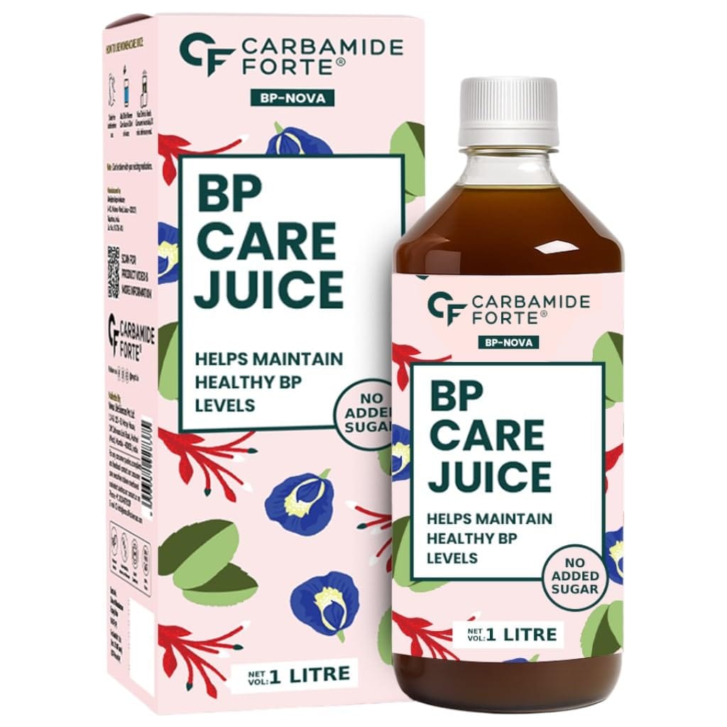 

Carbamide Forte BP Care Juice | BP Juice with 11 Ayurvedic Herbs | Supports Healthy Blood Pressure levels, Digestion & Energy | Added Aleovera, Arj...