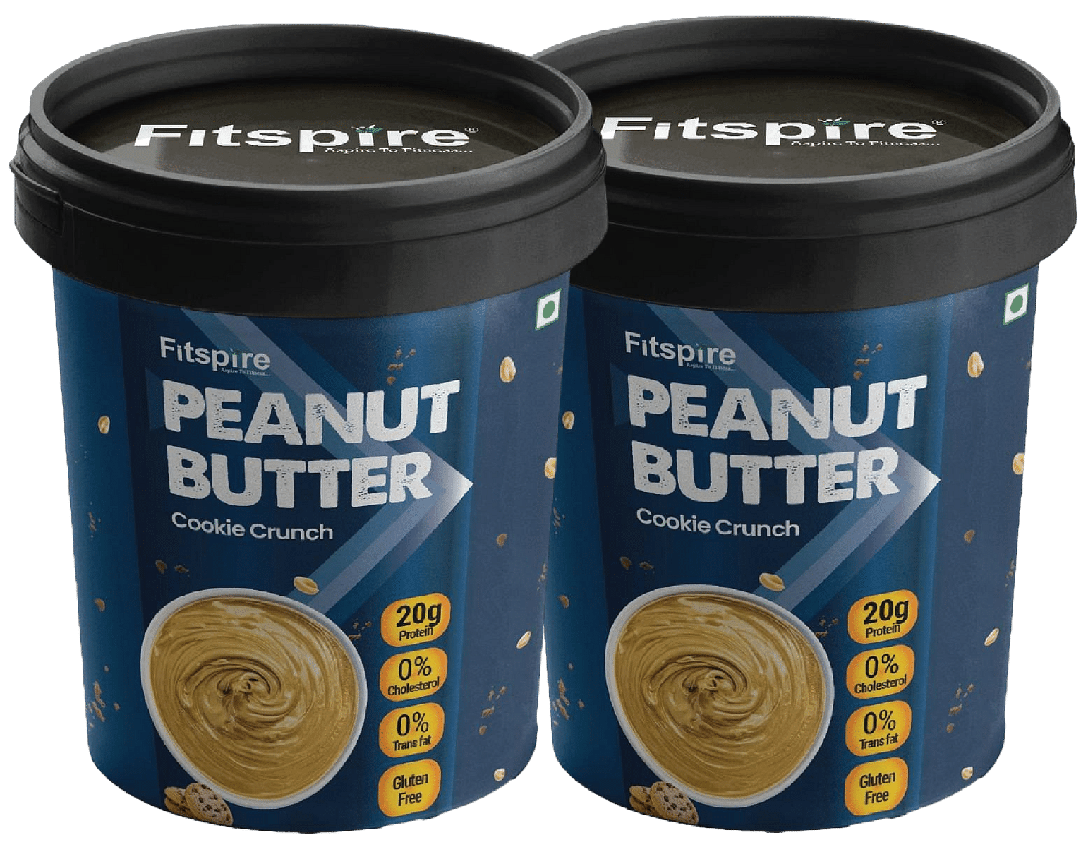 

Fitspire Peanut butter cookie crunchy - 400gm | 23 gm protein | 0% cholesterol | 0% Trans fat | Giuten Free | Pack of 2