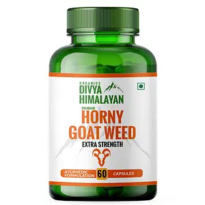 Divya Himalayan Premium Horny Goat Weed For Higher Stamina & Increase Testosterone Production  (60 Capsules)