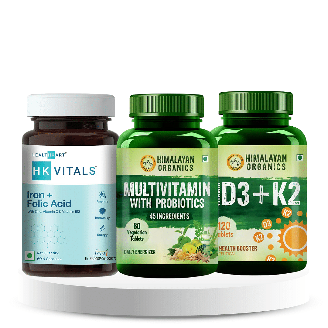 

Full Health Essentials Trio (Multivitamin+ Iron and Folic Acid + Vit D3)