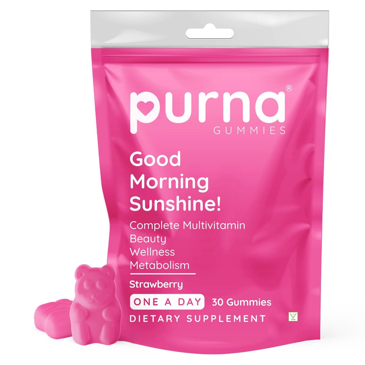 

Purna Gummies Multivitamin Gummy for Men and Women, with Zinc, Vitamins A, C, D3, E, B12, and Multimineral, for Clear Skin and Immunity, 30 Day Pac...