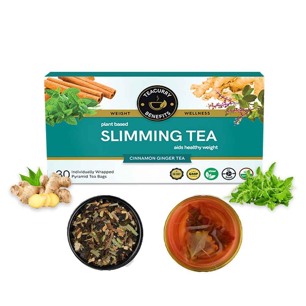 Teacurry Slimming Tea with Diet Chart (1 Month Pack, 30 Tea Bags ...