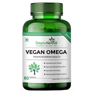 Simply Herbal Vegan Omega 3 Capsules - 60 Capsules