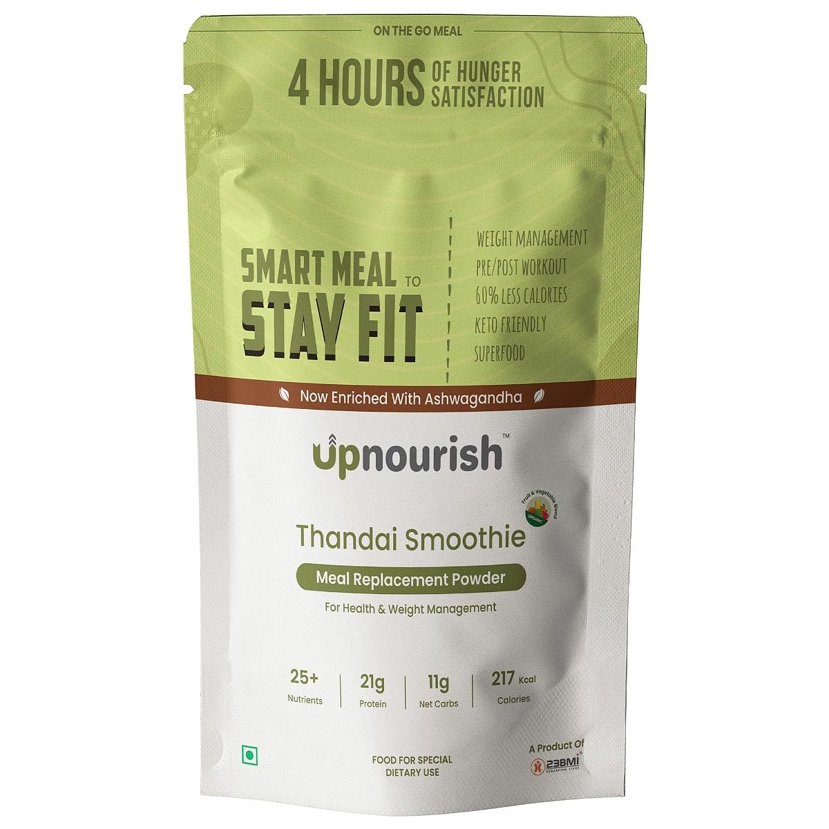 

UpNourish Thandai Meal Replacement Smoothie (50g x 4)