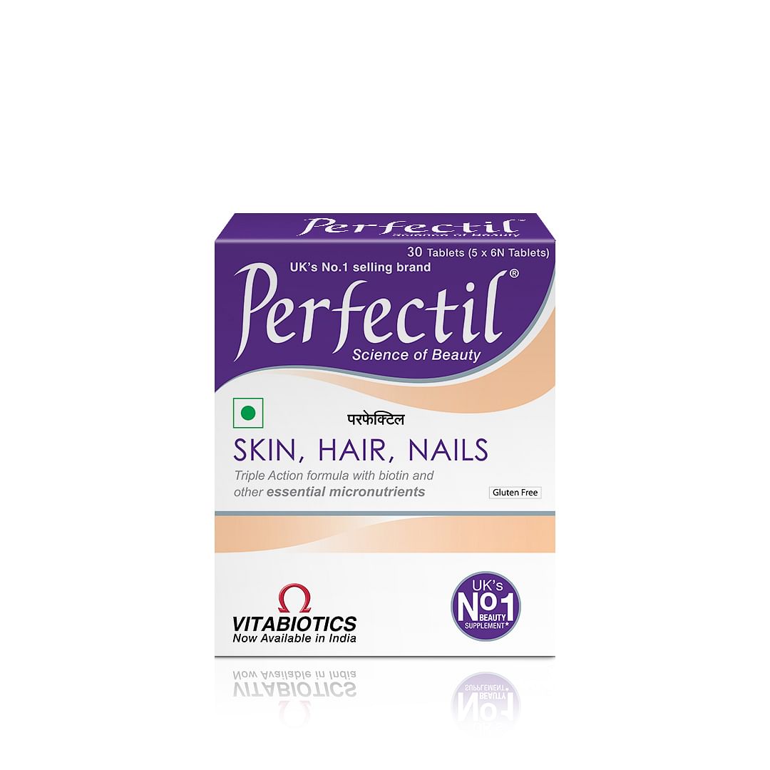 

Perfectil Skin, Hair and Nail Supplement with clinically proven Triple Action Formula(20 Micronutrients Including Biotin) - 30 Tablets (Pack of 1)