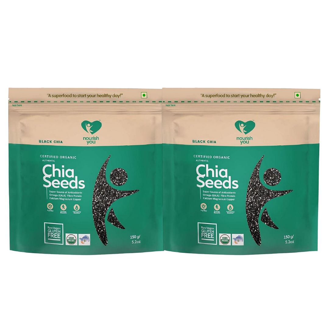 

Nourish You BLACK CHIA SEEDS 150G | Pack of 2