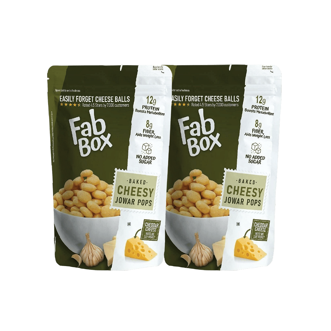 

Fabbox Cheesy Jowar Pops 130g | Pack of 2