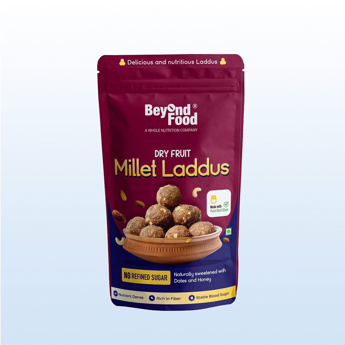 

Beyond Food Dry Fruit Millet Laddus - 160g