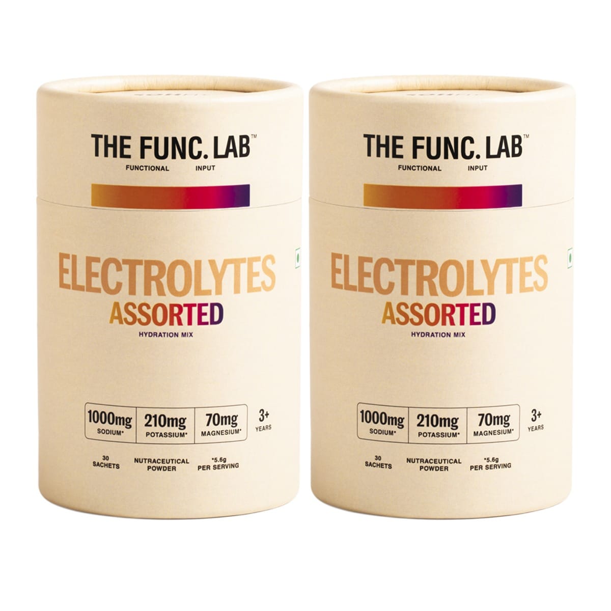

The Func. Lab Daily Electrolytes - Assorted | Pack of 2,30 Sachets Each | Instant Hydration Powder with Sodium, Potassium, Magnesium | Sugar-Free, ...