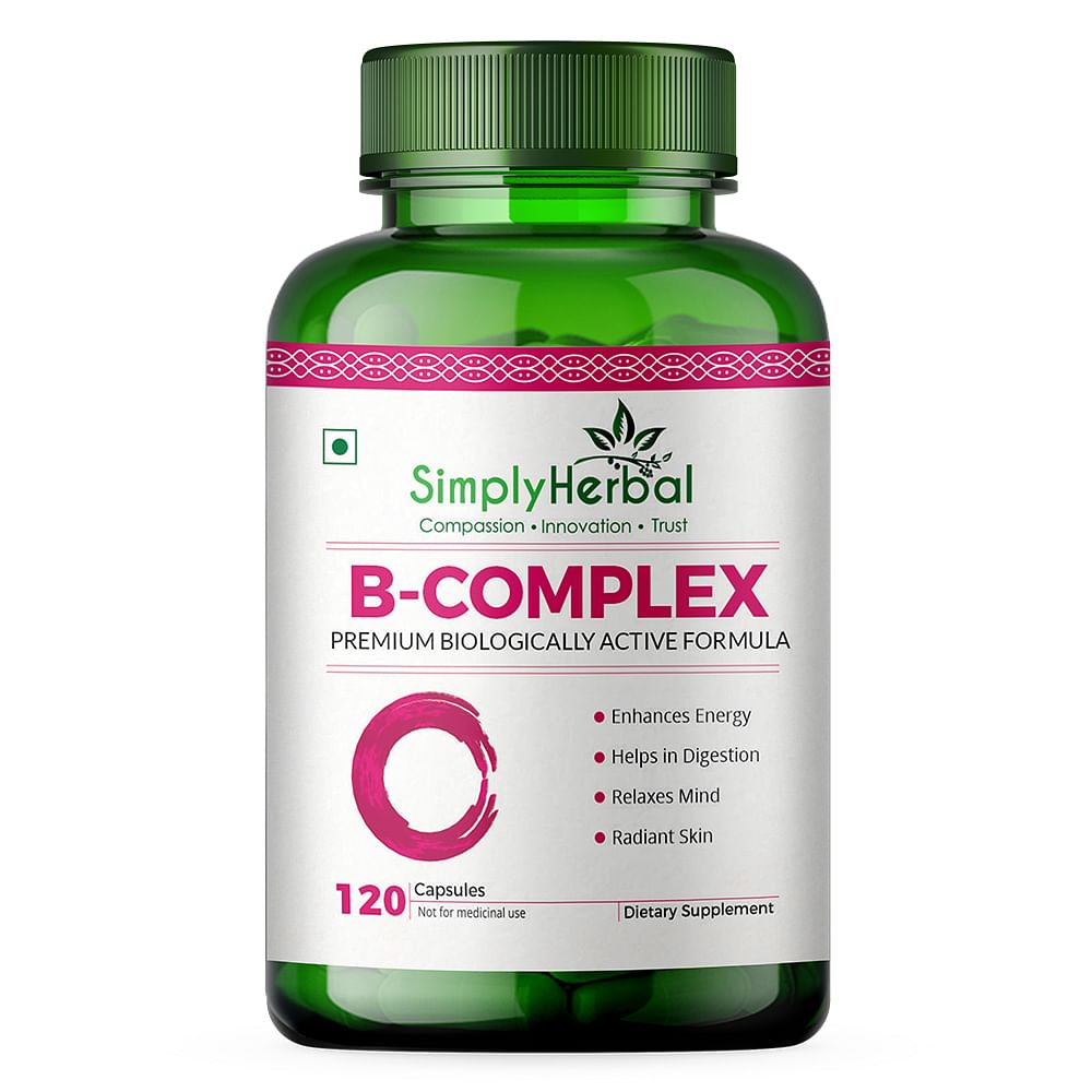 

Simply Herbal Vitamin B Complex - 120 Capsules