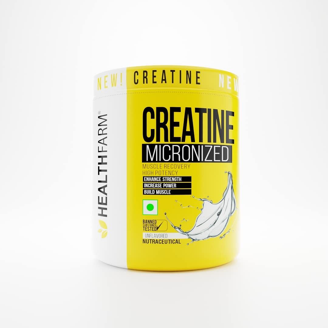 

Healthfarm Creatine Monohydrate Powder - 3g of Micronized Creatine Powder per Serving, Creatine Pre Workout, Creatine for Building Muscle, Creatine...