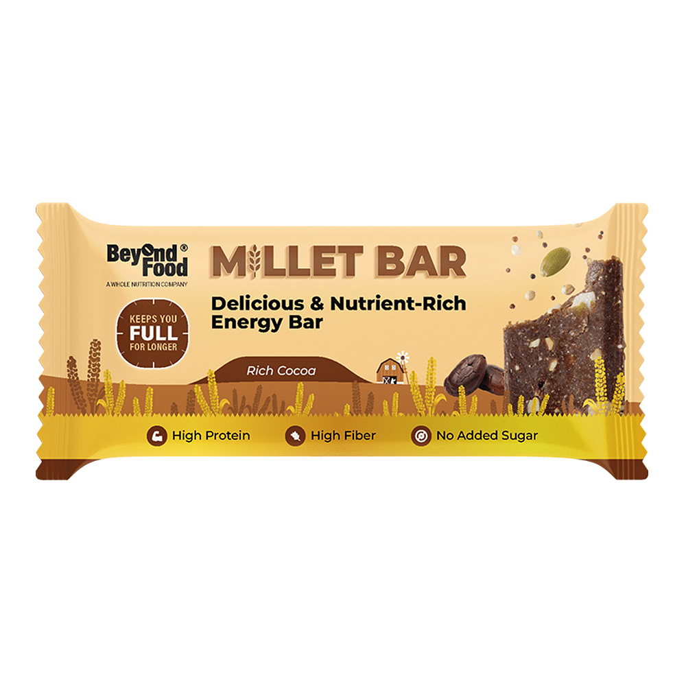 

Beyond Food Millet Bar - Rich Cocoa | Pack Of 6 | 6x40G